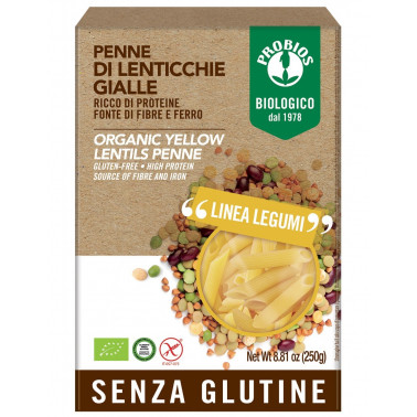 Pasta di Legumi - Penne lenticchie gialle s/Glutine 250g